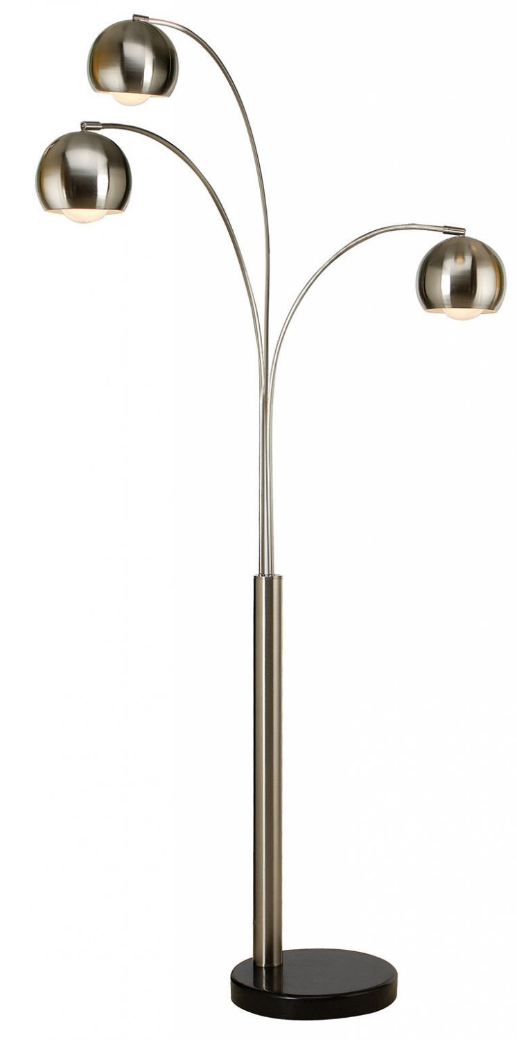 Triad - Three Light Arc Floor Lamp