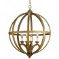 Currey & Company Axel Orb - Four Light Chandelier