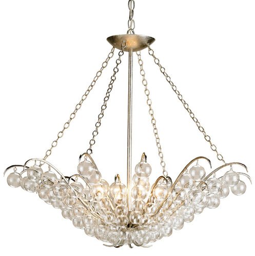 Quantum Four Light Glass Bauble Chandelier