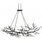 14 Light Rainforest Chandelier, Rustic Bronze