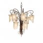 Soho 9 Light Chandelier in Hammered Ore