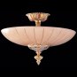 Crystorama Natural Alabaster 16 Inch Semi Flush Mount