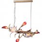 Bela Iguazu Chandelier in Silver Leaf