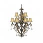 Veranda Crystal 2 Tier Chandelier Lighting, 9 Light