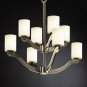 BEND 8-LIGHT 2-TIER CHANDELIER by Justice Design