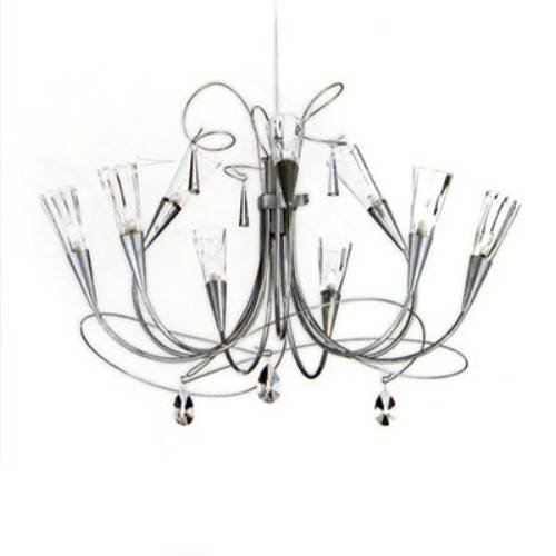 Zaneen Lighting Flute - Nine Light Chandelier