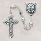 Swarovski™ Aurora Borealis Sterling Silver Rosary