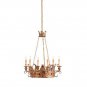 Currey and Company 6 Light Crown Chandelier