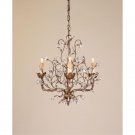 Currey and Company 3 Light Crystal Bud Chandelier