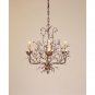 Currey and Company 3 Light Crystal Bud Chandelier