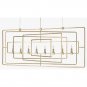 Currey and Company - 9542 - Metro - Eight Light Rectangular Chandelier