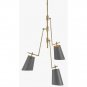 Currey and Company Jean-Louis - Three Light Small Chandelier