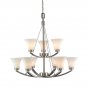 Golden Lighting - 7158-9 PW-OP - Accurian - Nine Light 2-Tier Chandelier