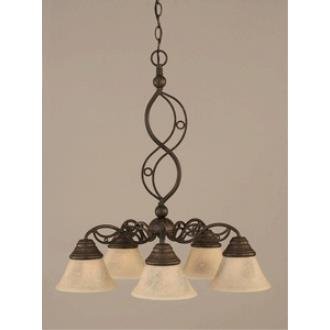 Toltec Lighting - 237-BRZ-508 - Jazz - Five Light Chandelier