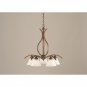 Toltec Lighting - 297-BRZ-505 - Swoop - Five Light Chandelier