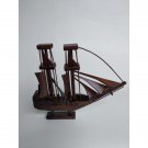 miniature houses or wooden boats