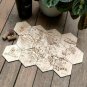 Middle Earth Map - Set of 12 Lord of the Rings Wood Coasters - LOTR Coaster