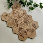 Middle Earth Map - Set of 12 Lord of the Rings Wood Coasters - LOTR Coaster