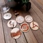 Set of 6 Naruto Wood Coasters - Cup Holder - Anime