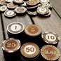 Wooden Poker Chips - Box with Poker Hands - Wood - Handmade