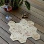 Astrological Map - Set of 12 Wood Coasters - Zodiac Signs