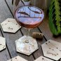Astrological Map - Set of 12 Wood Coasters - Zodiac Signs