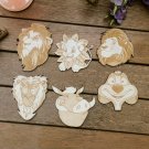 Set of 6 The Lion King Wood Coasters - Cup Holder - Glass Holder - Gift