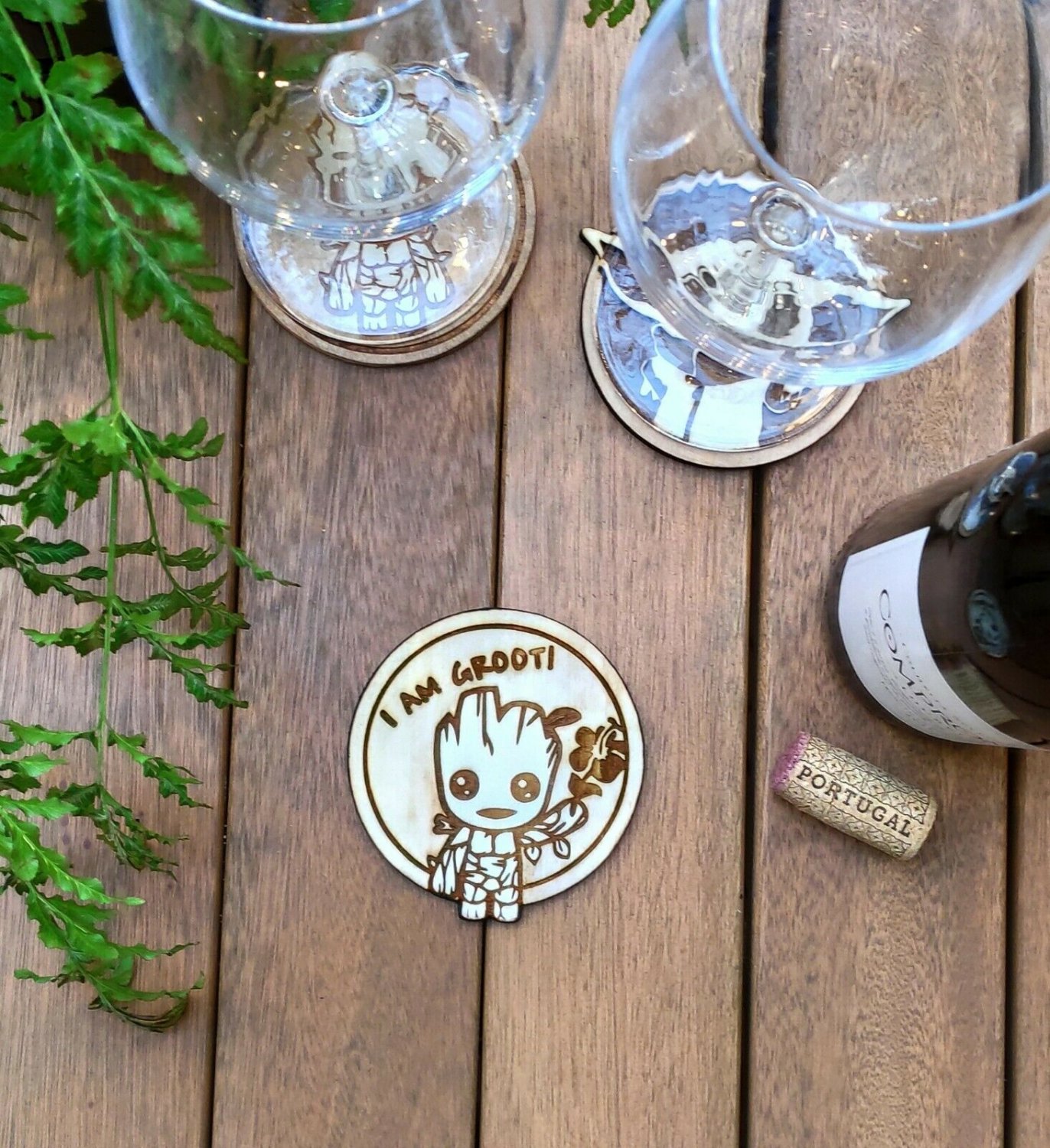 Baby Groot - Wood Coaster - Cup Holder - Guardians of the Galaxy