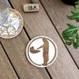 Set of 5 The Mandalorian Wood Coasters - Baby Yoda Coaster -Star Wars Cup Holder