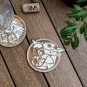 Set of 5 The Mandalorian Wood Coasters - Baby Yoda Coaster -Star Wars Cup Holder
