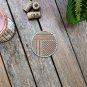 Set of 4 Geometric Wood Coasters - Cup Holder