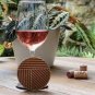 Set of 4 Geometric Wood Coasters - Cup Holder