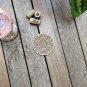 Set of 4 Geometric Wood Coasters - Cup Holder