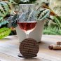 Set of 4 Geometric Wood Coasters - Cup Holder