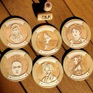 Set of 6 Feminist Wood Coasters - Cup Holder