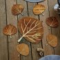 Pot Base - Wood Coasters - Leaf Coaster - Nature Cup Holder - Housewarming Gift