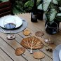 Pot Base - Wood Coasters - Leaf Coaster - Nature Cup Holder - Housewarming Gift