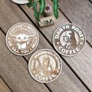 Set of 3 Star Wars Coffee Wood Coasters - Cup Holder