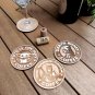 Set of 3 Star Wars Coffee Wood Coasters - Cup Holder