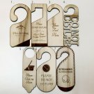 Customized Door Hanger - Front and Back - Any Logo - Any Text - Laser Cut