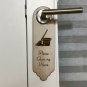 Customized Door Hanger - Front and Back - Any Logo - Any Text - Laser Cut