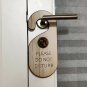 Customized Door Hanger - Front and Back - Any Logo - Any Text - Laser Cut