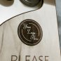 Customized Door Hanger - Front and Back - Any Logo - Any Text - Laser Cut