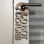 Customized Door Hanger - Front and Back - Any Logo - Any Text - Laser Cut