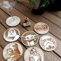 Set of 6 Star Wars Wood Coasters - Baby Yoda Coaster - Cup Holder