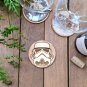 Set of 6 Star Wars Wood Coasters - Baby Yoda Coaster - Cup Holder