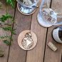 Set of 6 Star Wars Wood Coasters - Baby Yoda Coaster - Cup Holder