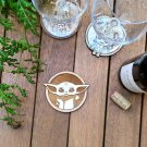 Baby Yoda - Star Wars - Wood Coaster - Cup Holder - Housewarming Gift