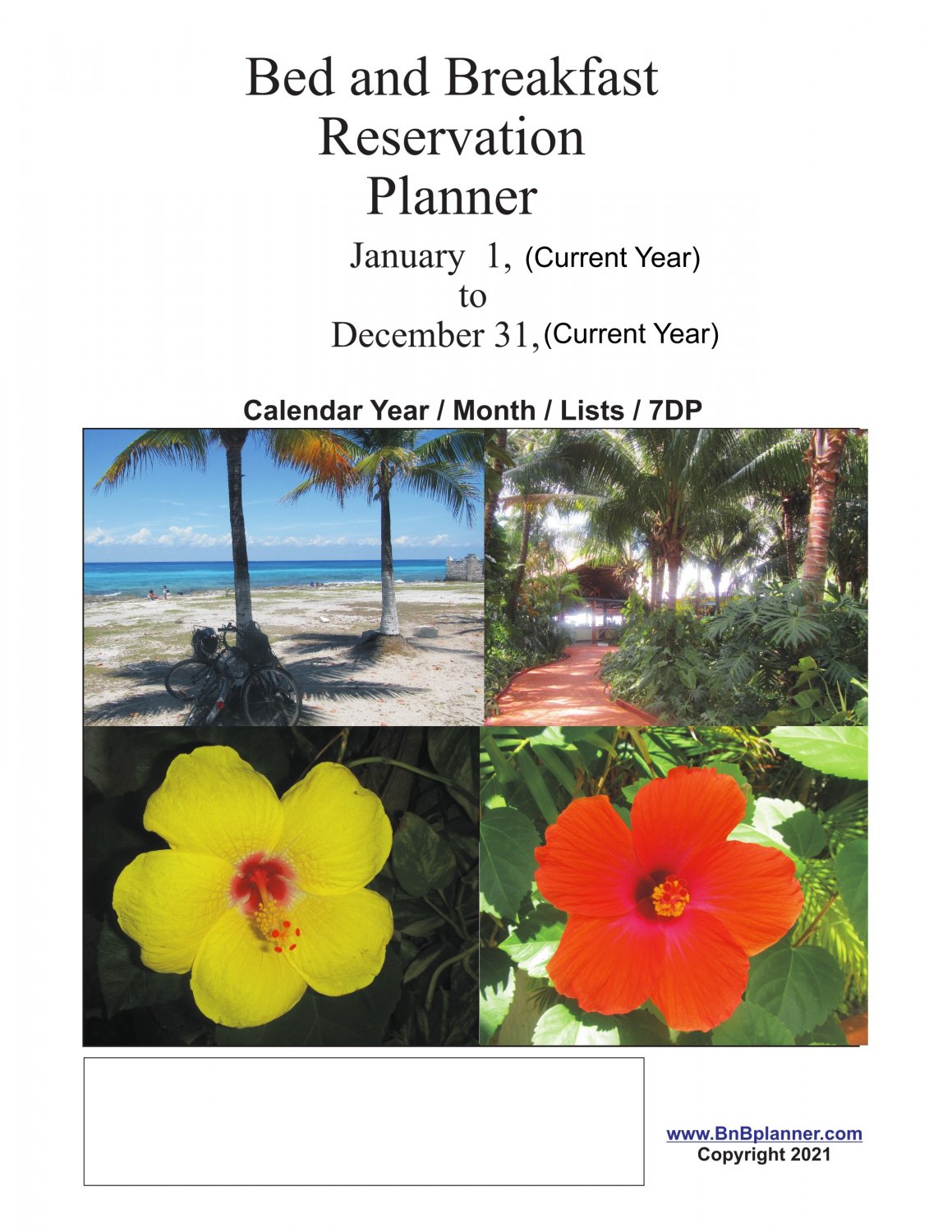 2022 Bed and Breakfast Reservation Planner Calendars