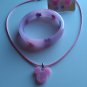 Resin Mickey Mouse jewelry set
